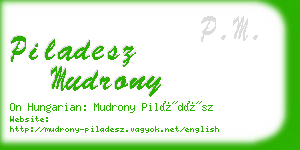 piladesz mudrony business card